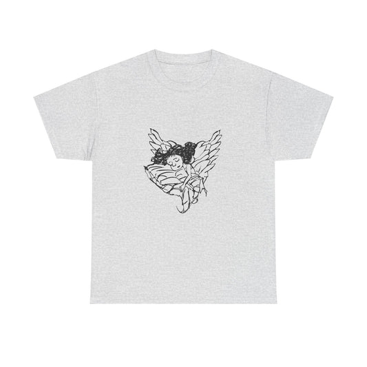 Cute Angel T-Shirt, Cherub Graphic Tee, Heavenly Shirt, Angelic Top, Religious Clothing, Seraphim Apparel