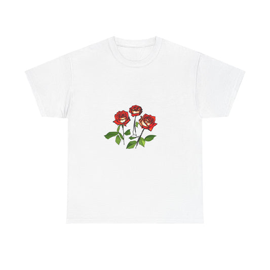 Roses Are Red T-Shirt, Floral Graphic Tee, Unisex Cotton Shirt, Flower Lover Gift, Garden Inspired Top